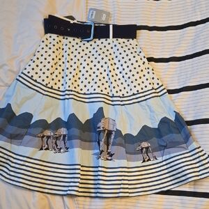Star Wars Navy and White A-Line Skirt